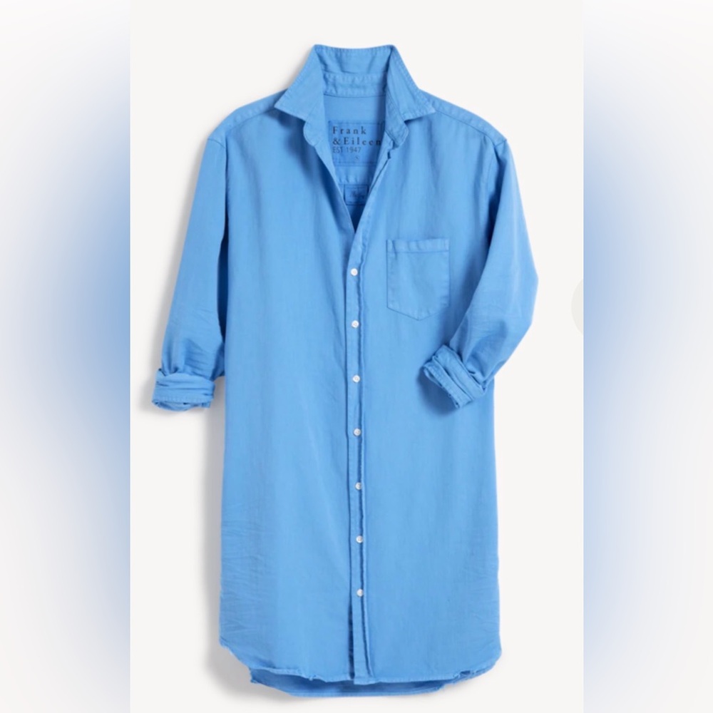 Frank & Eileen Mary Denim Shirt Dress Tide Blue